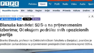 Branko Blanuša kandidat SDS